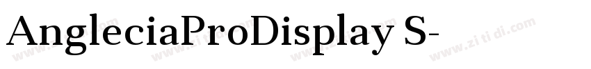 AngleciaProDisplay S字体转换